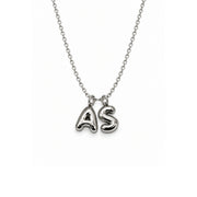 Dainty Initial Chain Necklace (Silver)